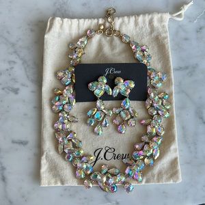 JCREW Statement Necklace and Earring Set with Original Pouch